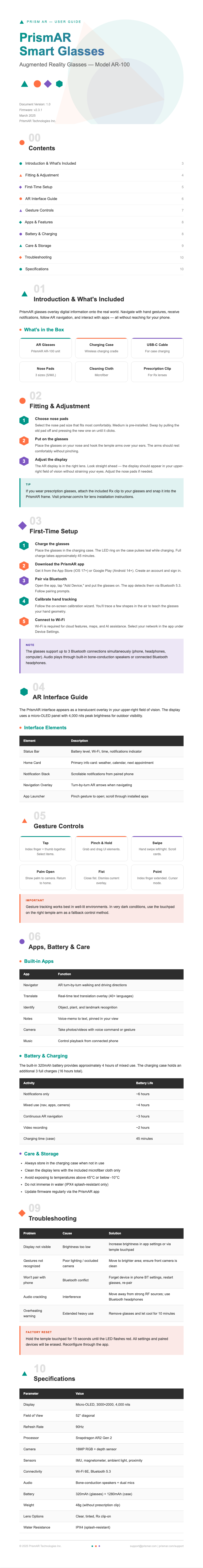 Abstract geometric instruction manual